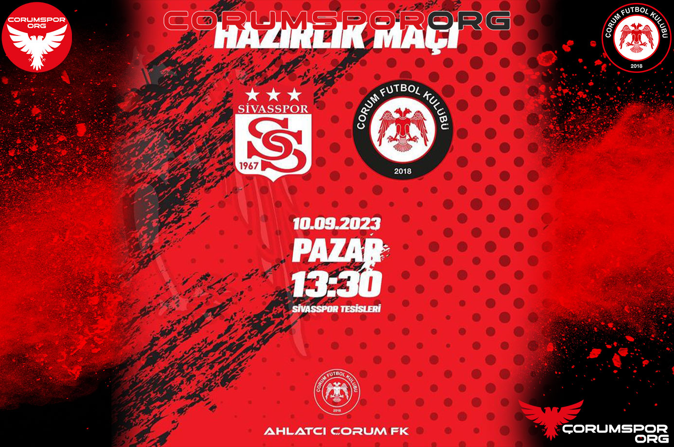 Ahlatçı Çorum FK yarın Sivasspor ile hazırlık maçı yapacak
