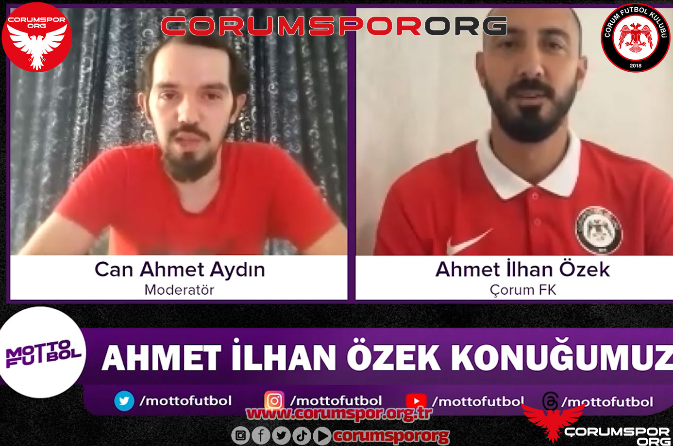 Ahmet İlhan Özek Motto Futbol programının konuğu oldu. Yapılan röportajın satır başları…