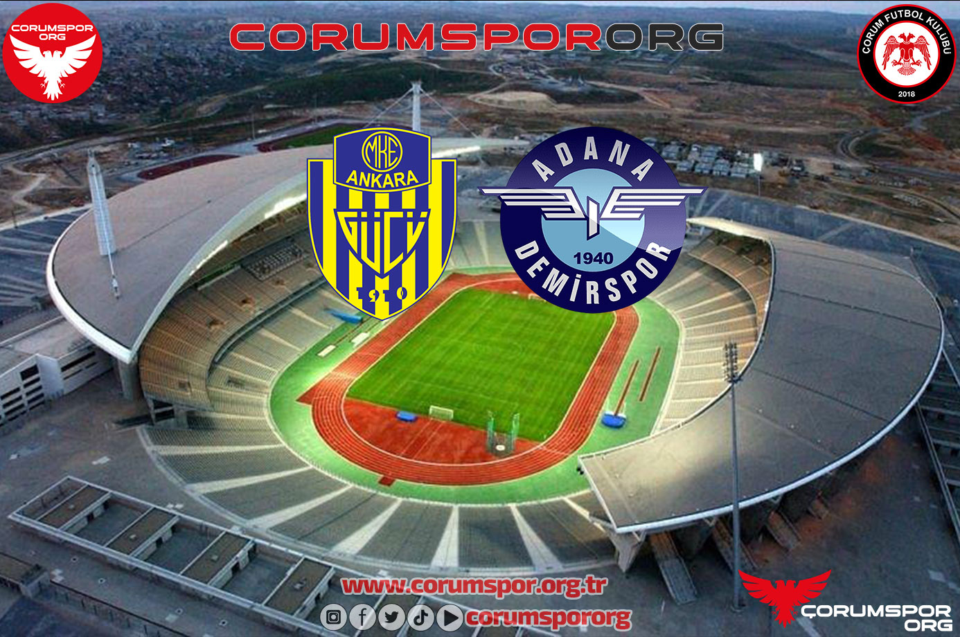 Ankaragücü-Adana Demirspor müsabakası İstanbul’a alındı