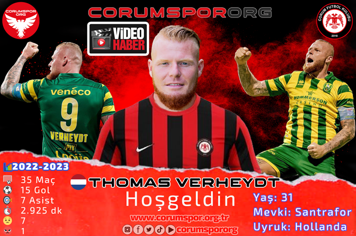 Artık Hoş geldin diyebiliriz. Thomas Verheydt.