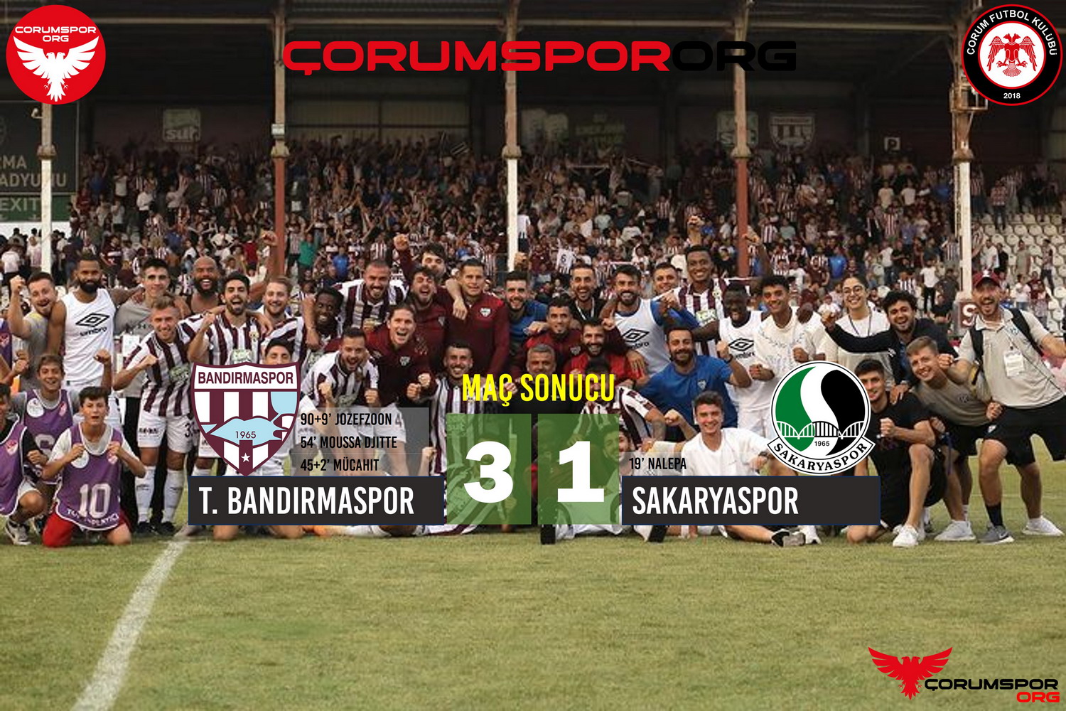 Bandırmaspor Sakarya’yı devirdi