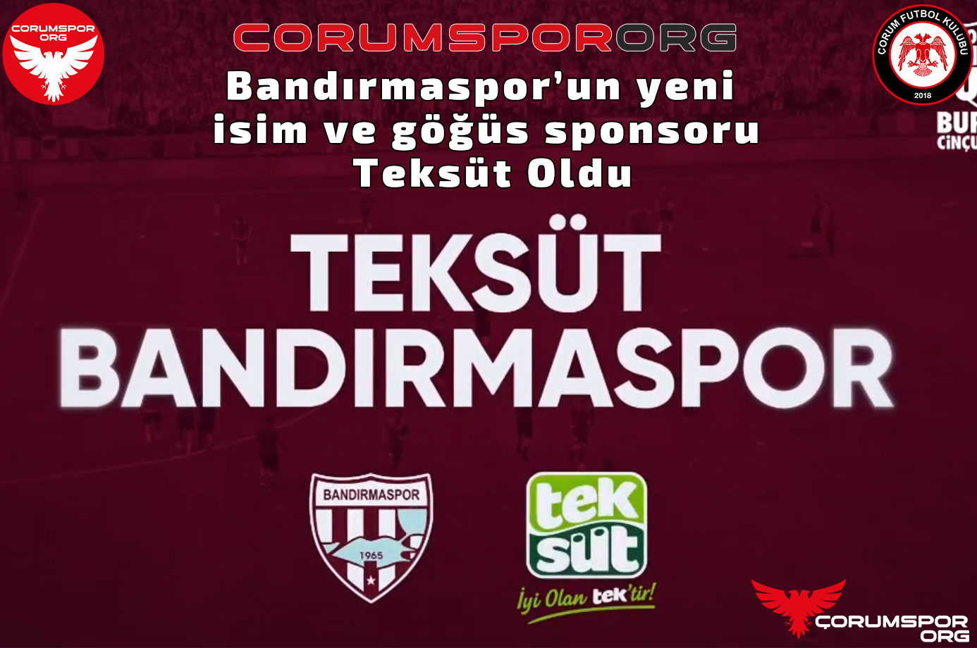 Bandırmaspor’un yeni isim ve göğüs sponsoru Teksüt Oldu