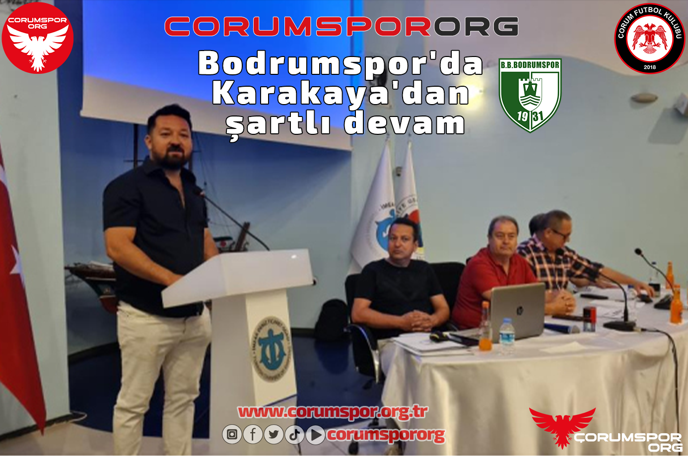 Bodrumspor'da Karakaya'dan şartlı devam