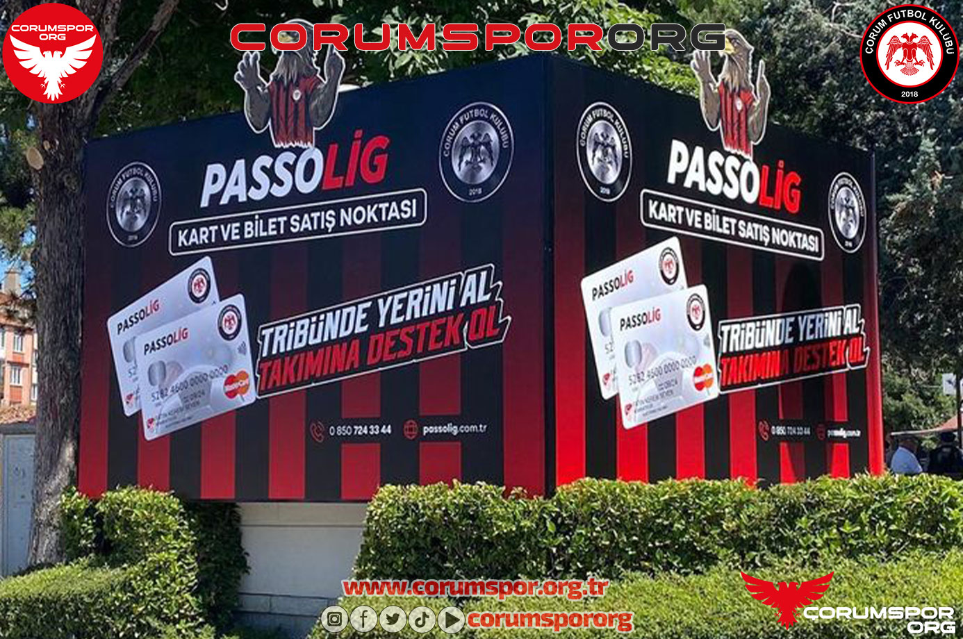 Çorum’da passolig satış ofisi açıldı.