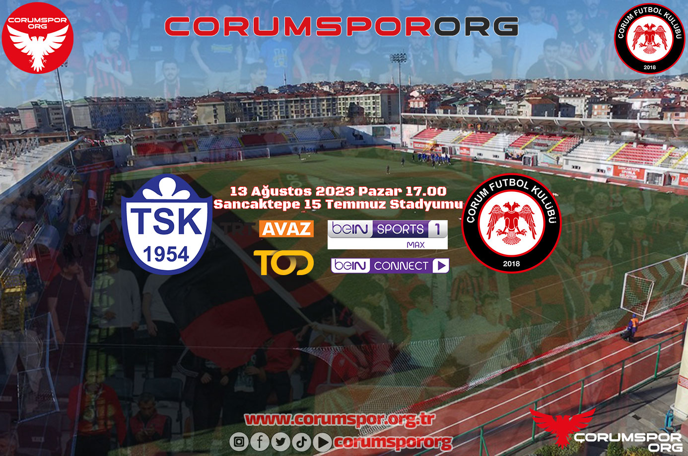 Çorum FK 1.Lig’deki ilk sınavını yarın Tuzlaspor’a karşı verecek