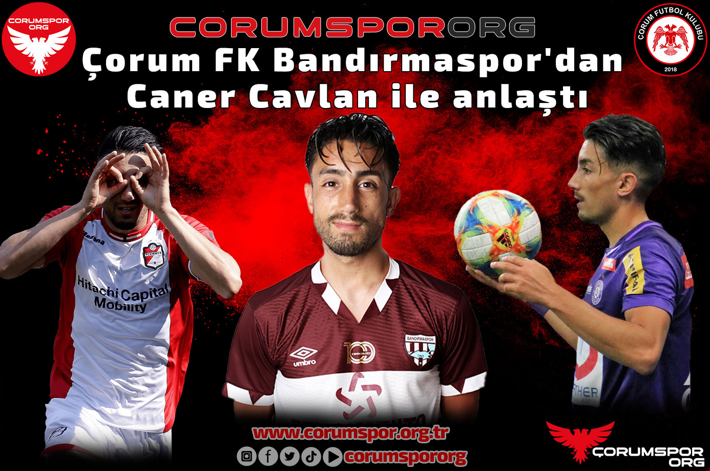 Çorum FK Bandırmaspor'dan Caner Cavlan ile anlaştı.