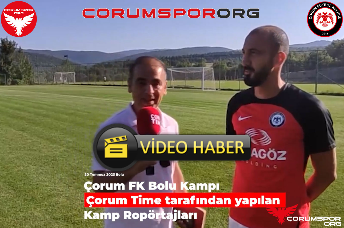 Çorum FK Bolu Kampında Çorum Time tarafından yeni transfer Ahmet İlhan Özek ile yapılan röportaj