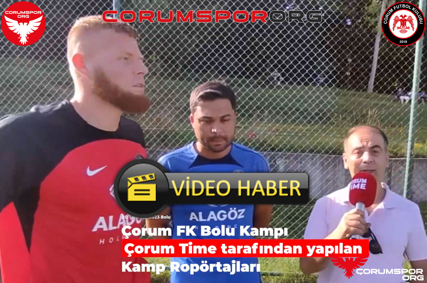 Çorum FK Bolu Kampında Çorum Time tarafından yeni transfer Thomas Verheydt ile yapılan röportaj 