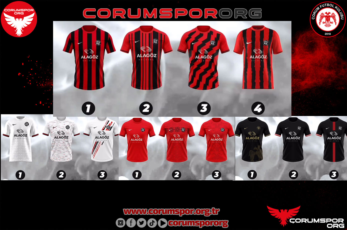 Çorum FK'da yeni sezon formalarını taraftar seçiyor