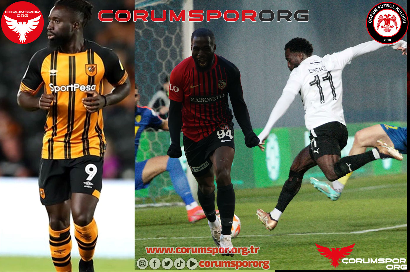 Çorum FK eski Gaziantepspor’lu Nouha Dicko ile görüşüyor.