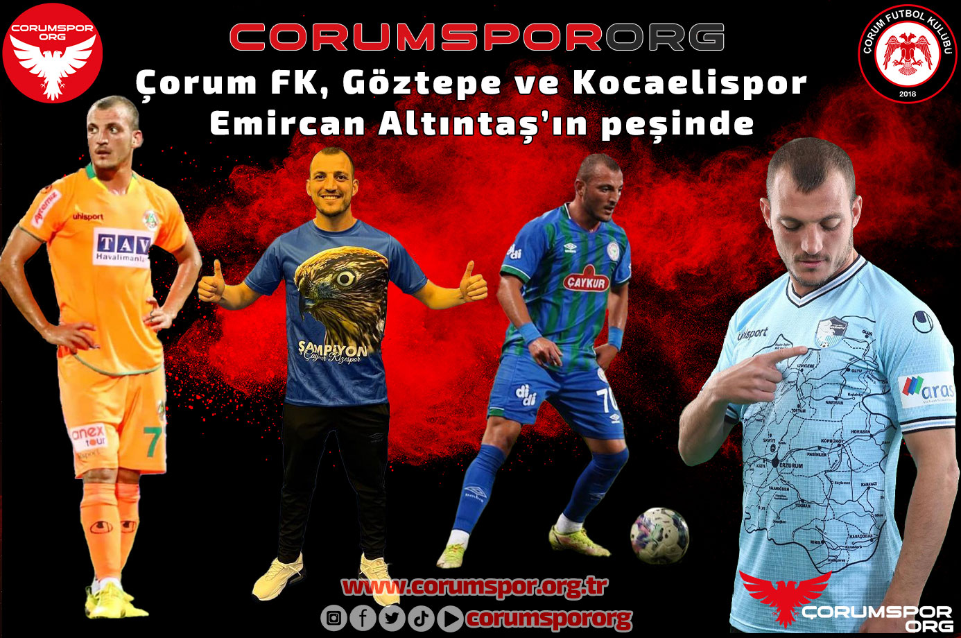 Çorum FK, Göztepe ve Kocaelispor Emircan Altıntaş’ın peşinde
