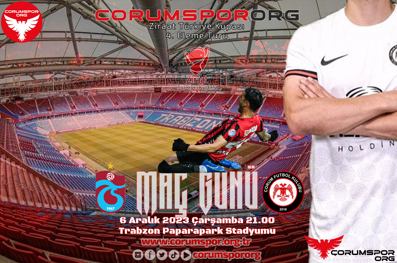 Çorum FK kupada Trabzonspor önüne çıkıyor 
