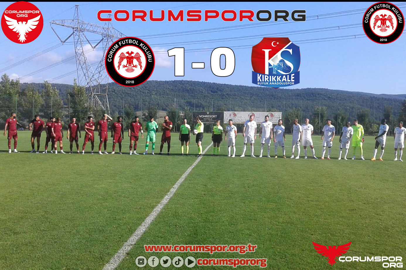 Çorum FK, özel maçta Kırıkkale’yi Eren’le geçti: 1-0