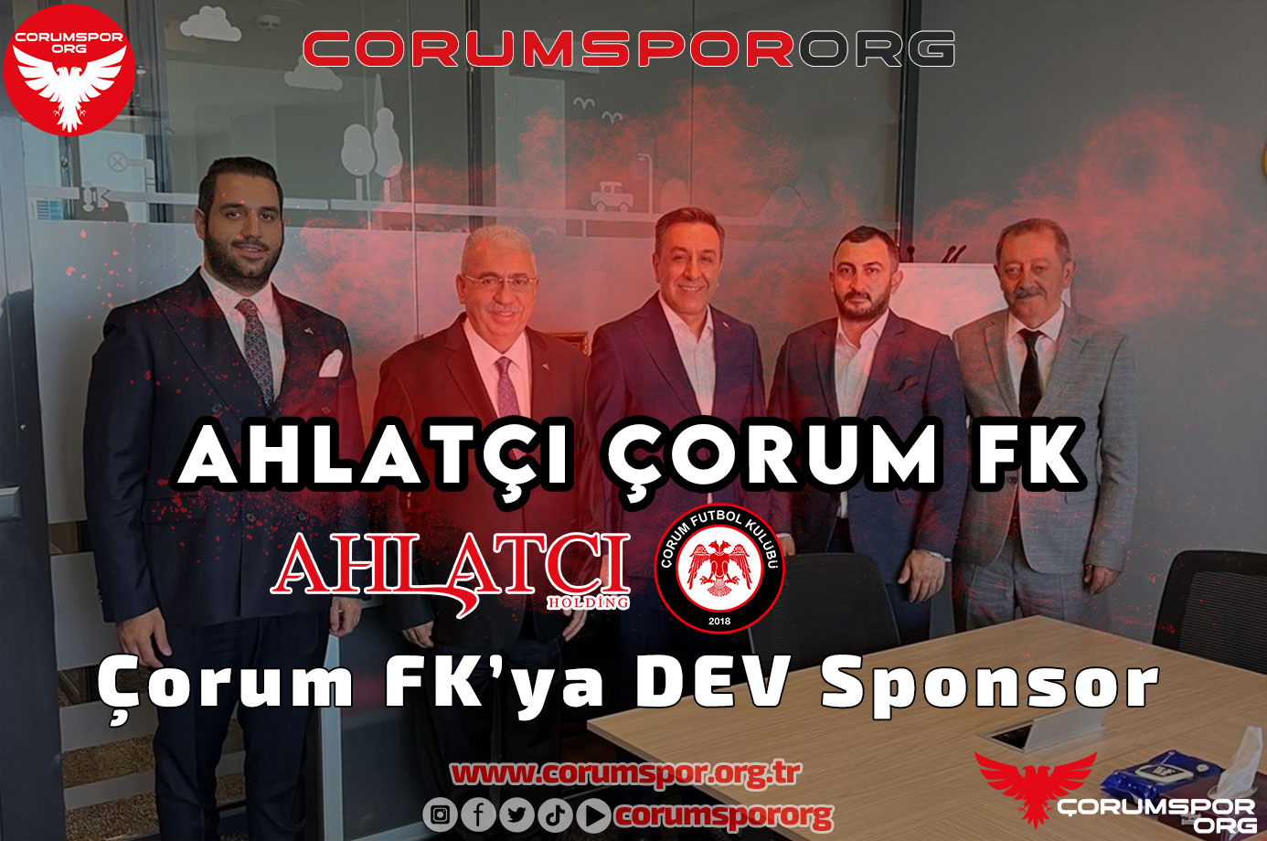 Çorum FK’ya DEV Sponsor. Ahlatcı, Çorum FK’nın isim sponsoru oldu.