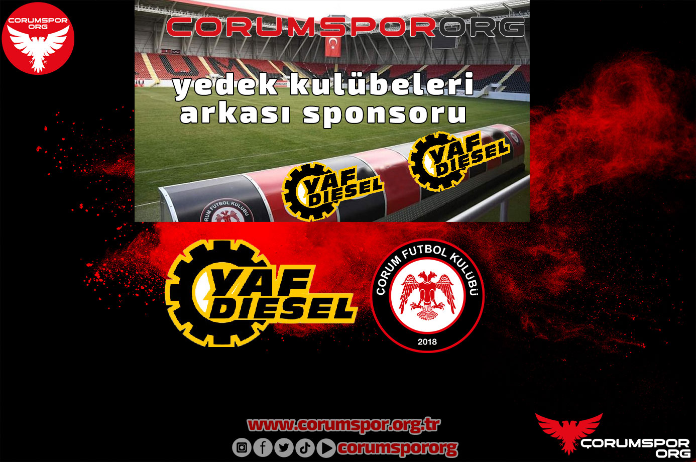 Çorum FK’ya yeni sponsor “Yaf Diesel”