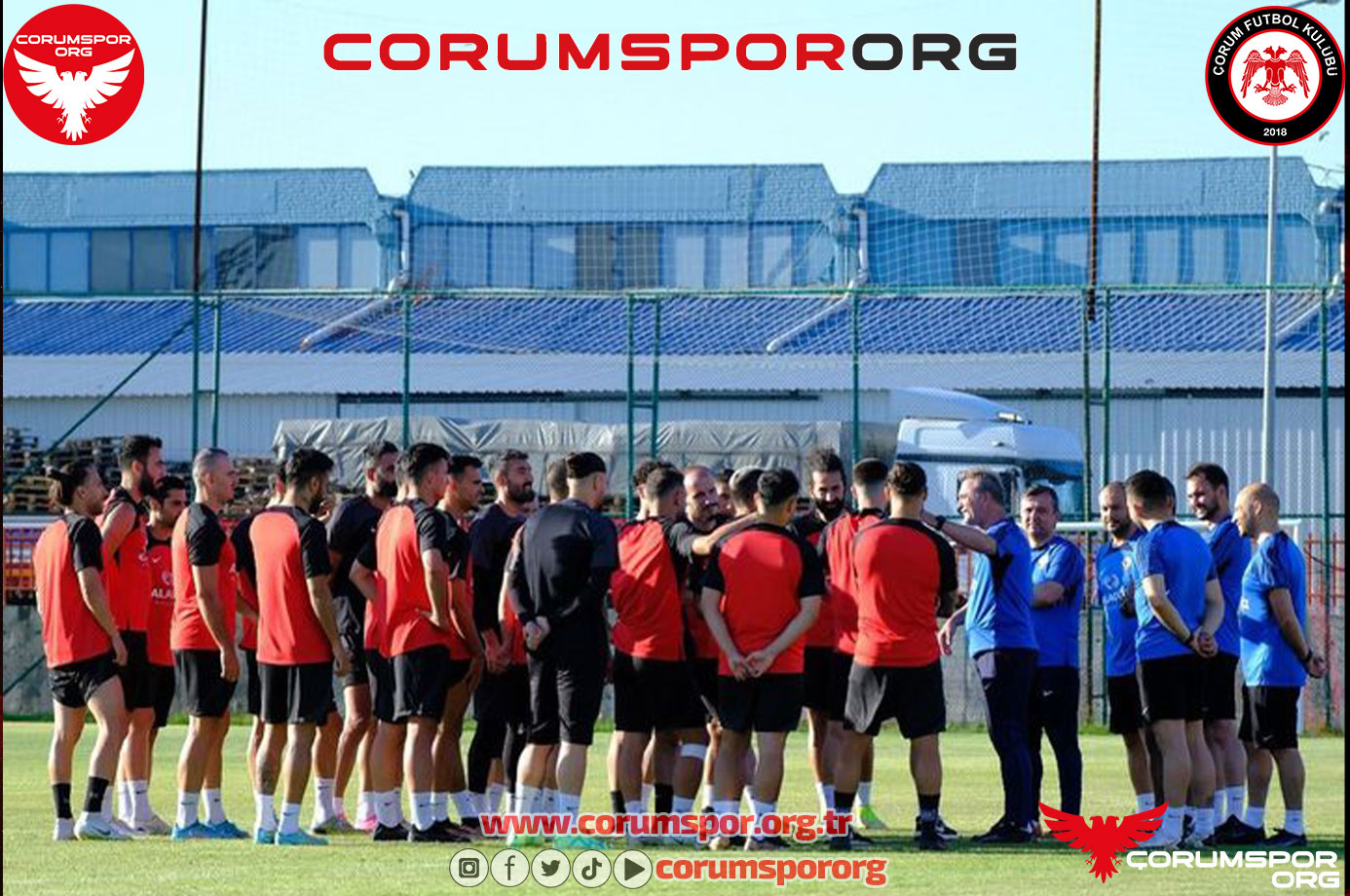 Çorum FK yeni sezon hazırlıklarına akşam antrenmanıyla devam etti