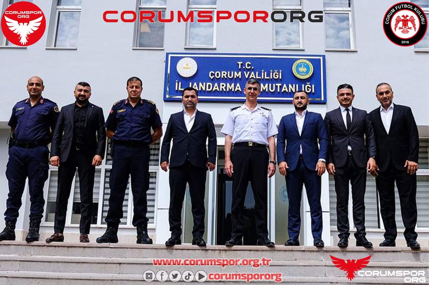 Çorum FK Yönetiminden İl Jandarma Komutanı’na ziyaret