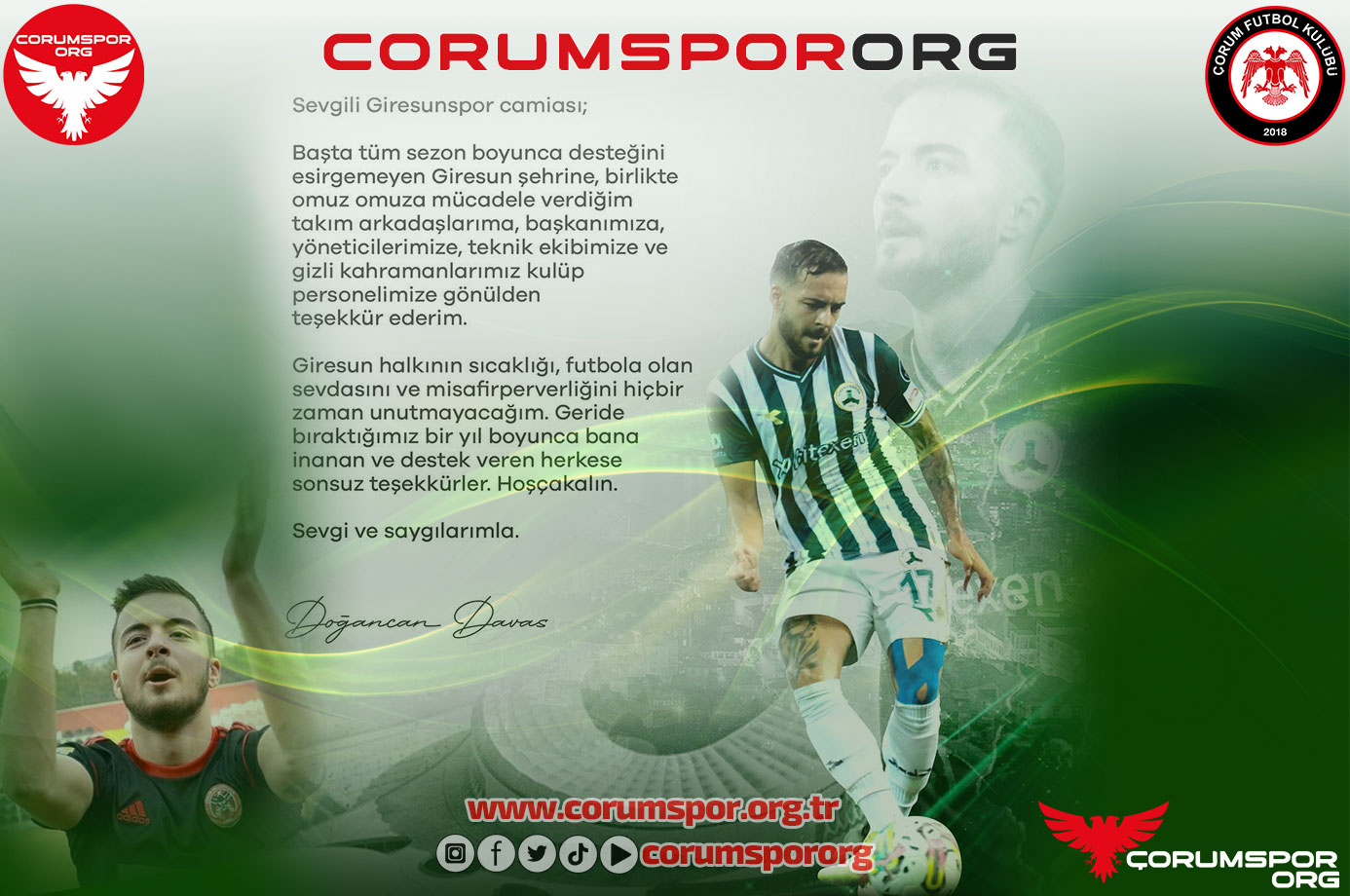 Doğan Can Davas Giresun’dan ayrıldı. Sakaryaspor’un gündeminde…