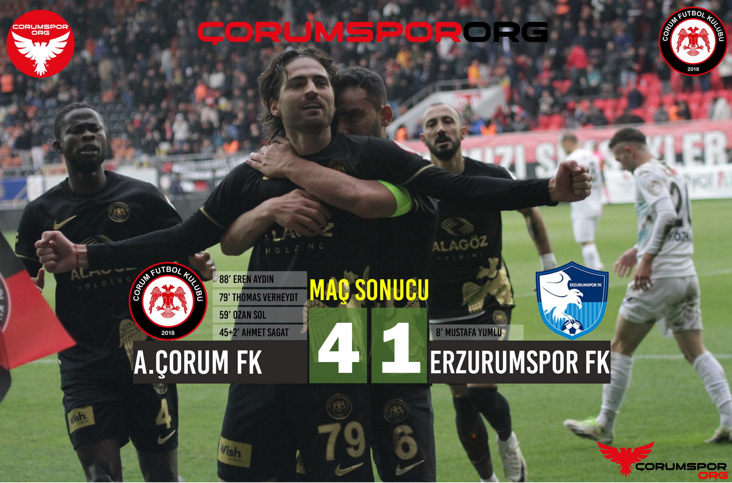 Çorum FK dolu dizgin