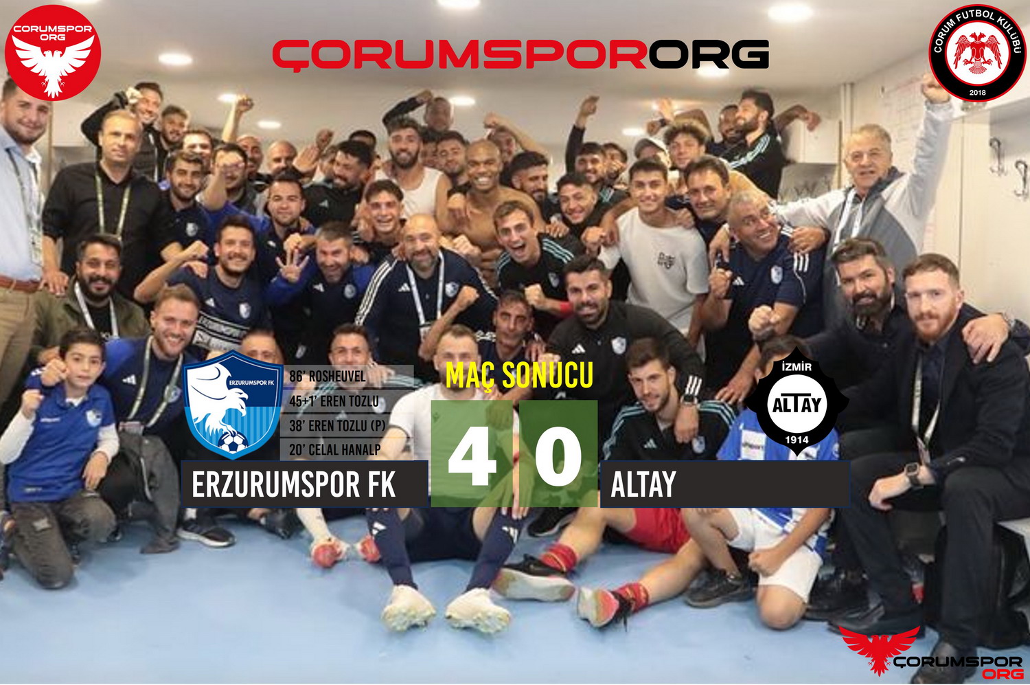 Erzurumspor FK farklı kazandı