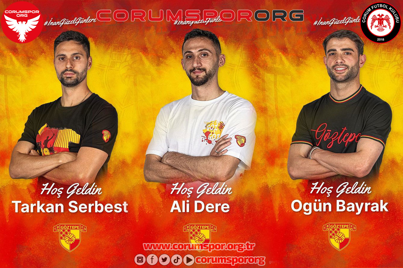 Göztepe’de Üç İmza