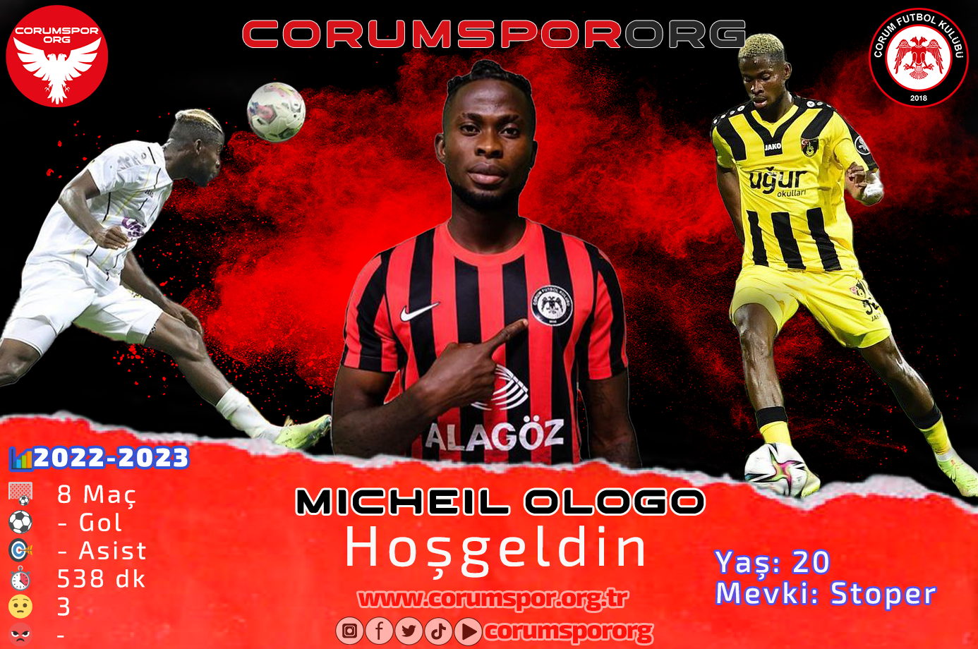 Hoş geldin Micheil Ologo