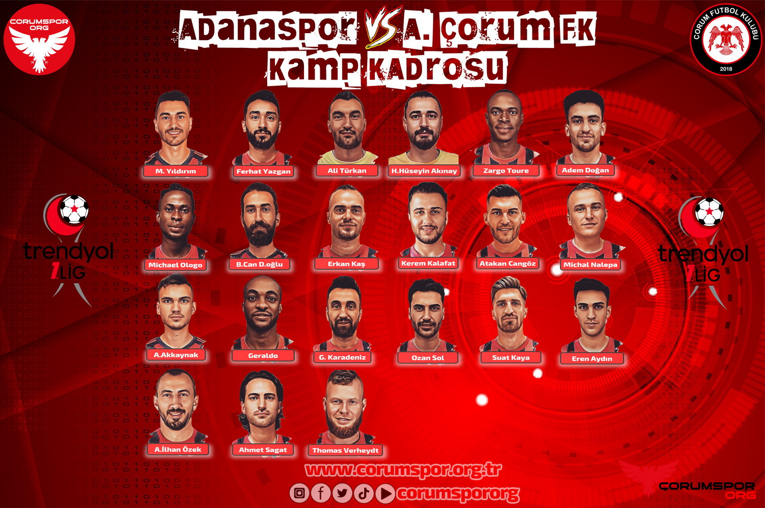 Kamp kadrosu belli oldu