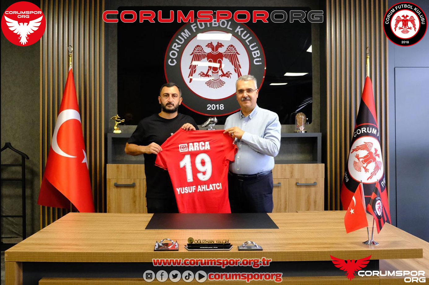 Milletvekili Ahlatcı, Çorum FK’yı ziyaret etti