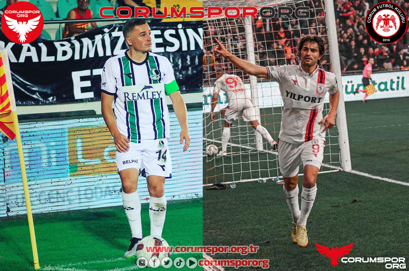 Nalepa ve Ahmet Sagat Çorum FK’da