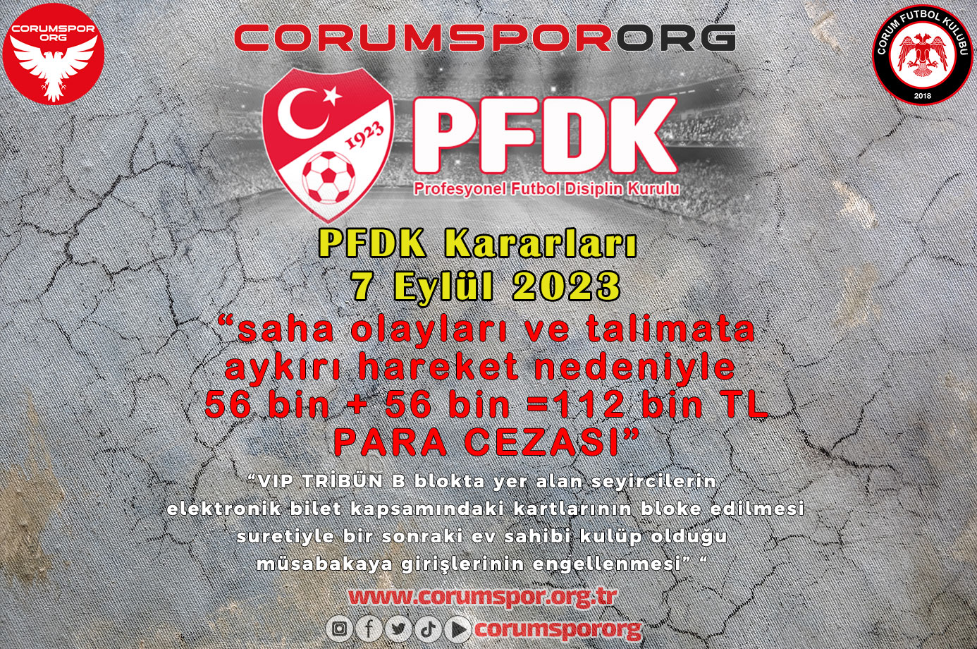 PFDK ceza yağdırdı