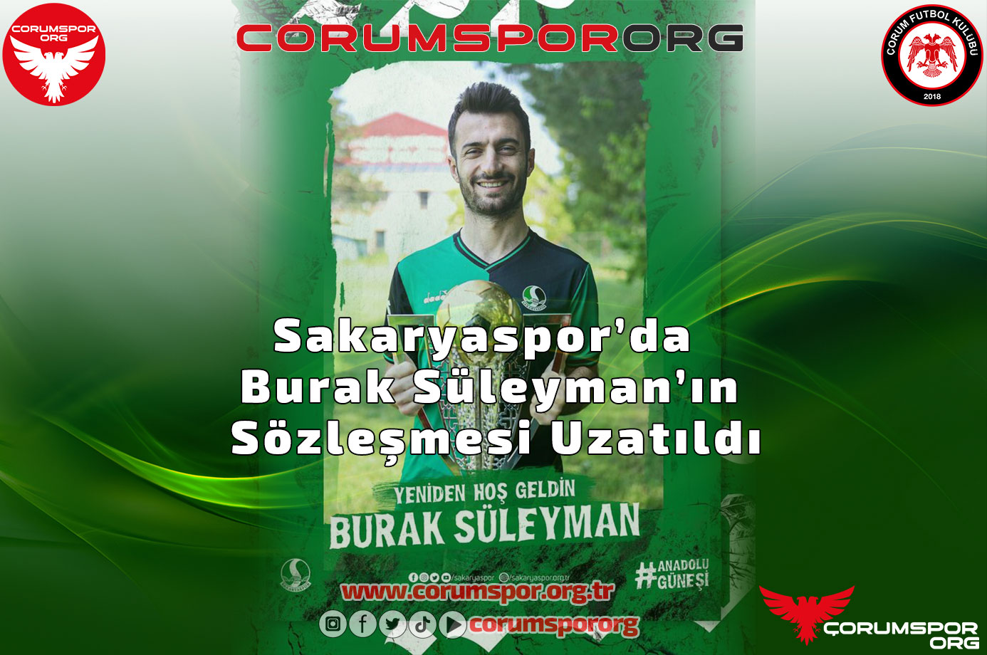 Sakaryaspor’da Burak Süleyman’ın Sözleşmesi Uzatıldı