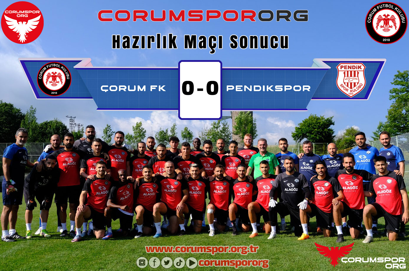 Takımımız bugün ikinci hazırlık maçında Pendikspor ile 0-0 berabere kaldı