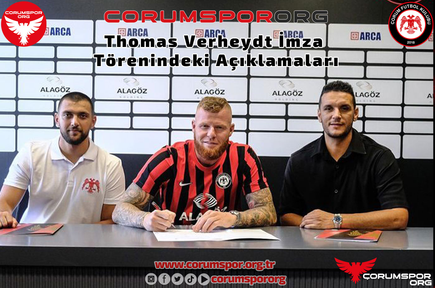 Thomas Verheydt imza töreninde açıklamalarda bulundu