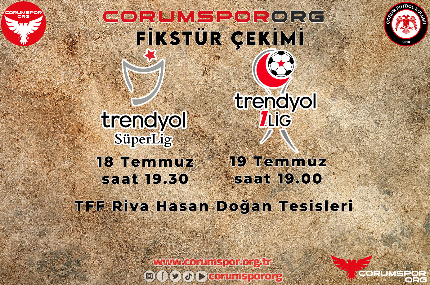 Trendyol Süper Lig ve Trendyol 1. Lig Fikstür Çekim Tarihleri Belli Oldu