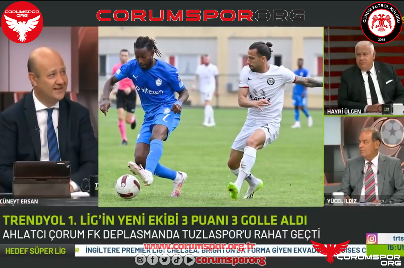 Ünlü yorumcu Hayri Ülgen, Çorum FK’dan övgüyle bahsetti