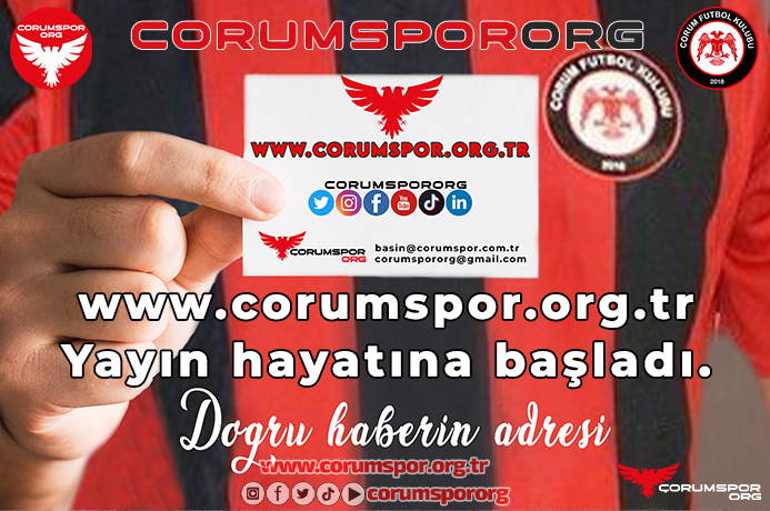 www.corumspor.org.tr yayın hayatına başladı.